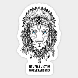 Lion Quote Sticker